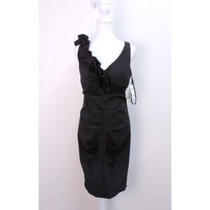 S.L. Fashions Black Dress Party‎ Cocktail Sleeveless Women's 8 / #8071
